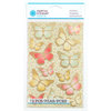 Martha Stewart Crafts - Vintage Collection - Stickers with Foil Accents - Heirloom Butterfly