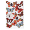 Martha Stewart Crafts - 3 Dimensional Stickers with Glitter Accents - Elegant Nature Metallic Butterflies