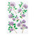 Martha Stewart Crafts - Stickers with Glitter Accents - Purple Blossom