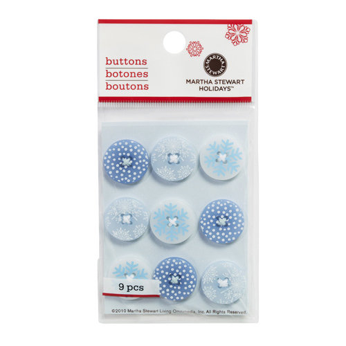 Martha Stewart Crafts - Christmas - Buttons - Winter Wonderland