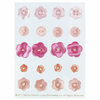 Martha Stewart Crafts - Vintage Girl Collection - Shaped Buttons - Pink
