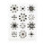 Martha Stewart Crafts - Doily Lace Collection - Bling - Gemstone Stickers - Mini Flower