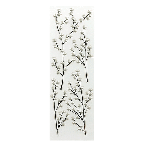 Martha Stewart Crafts - Pearl Garden Collection - 3 Dimensional Stickers - Branches