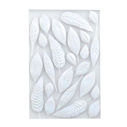 Martha Stewart Crafts - Pearl Garden Collection - 3 Dimensional Stickers - Leaves