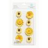 Martha Stewart Crafts - 3 Dimensional Stickers - Yellow Flowers