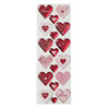 Martha Stewart Crafts - Valentine - Epoxy Stickers with Foil and Glitter Accents - Hearts