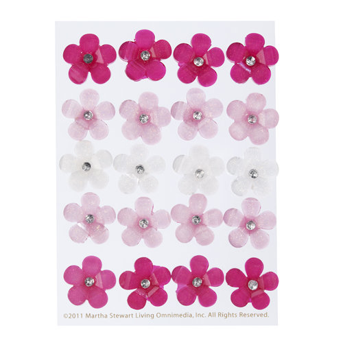 Martha Stewart Crafts - Vintage Girl Collection - Acrylic Stickers - Flowers