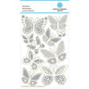 Martha Stewart Crafts - Doily Lace Collection - Embossed Stickers with Foil and Gem Accents - Butterflies