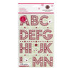 Martha Stewart Crafts - Christmas - Metallic Stickers - Alphabet - Large Scandinavian