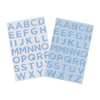 Martha Stewart Crafts - Christmas - Epoxy Stickers with Glitter Accents - Large Alphabet - Winter Wonderland