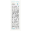 Martha Stewart Crafts - Glitter Stickers - Small Alphabet - Silver