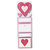 Martha Stewart Crafts - Valentine - Adhesive Label Pad - Heart and Notes