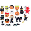 Martha Stewart Crafts - Halloween - Self Adhesive Die Cuts with Glitter Accents - Friendly, CLEARANCE