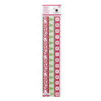 Martha Stewart Crafts - Christmas - 3 Dimensional Border Stickers with Glitter Accents - Scandinavian