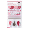 Martha Stewart Crafts - Valentine - Stamp and Ink Set - Heart and Key