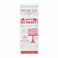 Martha Stewart Crafts - Clear Acrylic Stamps - All Occasions