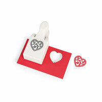 Martha Stewart Crafts - Valentine's Day Collection - Double Craft Punch - Large - Enchanted Heart