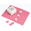 Martha Stewart Crafts - Valentine - Punch All Over the Page - Craft Punch - Ruffled Heart, BRAND NEW