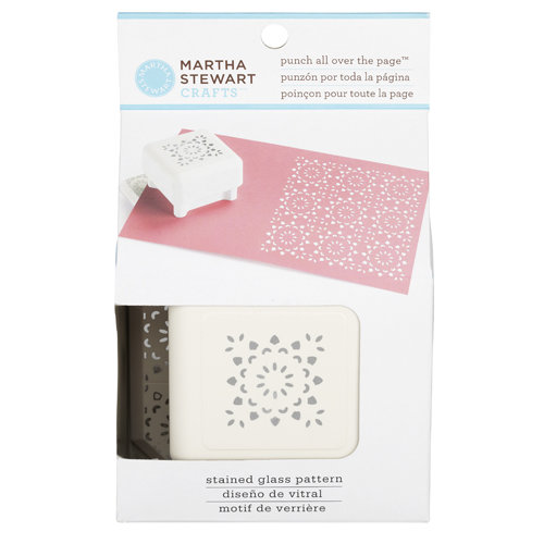 Martha Stewart Crafts - Punch All Over the Page - Craft Punch - Pattern Stained Glass