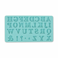 Martha Stewart Crafts - Crafter's Clay Collection - Silicone Mold - Alphabet