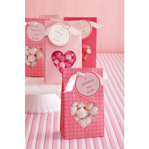 Martha Stewart Crafts - Valentine - Paper Treat Bags - Hearts