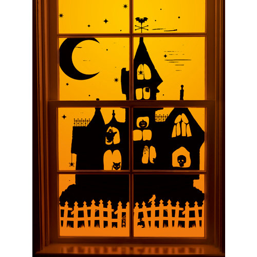 Martha Stewart Crafts - Halloween - Window Clings - Haunted House