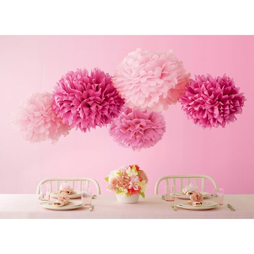 Martha Stewart Crafts - Vintage Girl Collection - Pom Poms - Pink