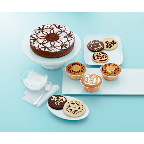 Martha Stewart Crafts - Doily Lace Collection - Cupcake and Cake Stencils