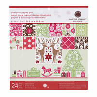 Martha Stewart Crafts - Christmas - 12 x 12 Designer Paper Pad - Scandinavian