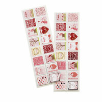 Martha Stewart Crafts - Valentine's Day Collection - Stickers with Foil Accents - Enchanted Woodland - Stamp