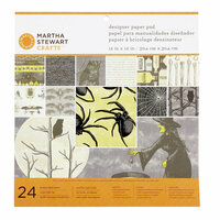 Martha Stewart Crafts - Elegant Witch Collection - Halloween - 12 x 12 Designer Paper Pad