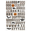 Martha Stewart Crafts - Classic Halloween Collection - Stickers - Alphabet