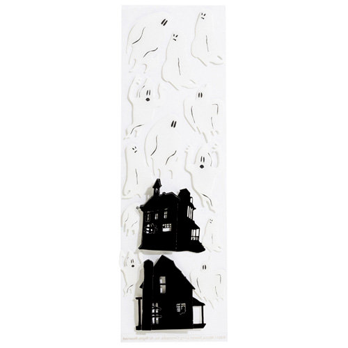 Martha Stewart Crafts - Halloween - Stickers - Haunted House Ghost