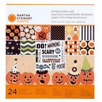 Martha Stewart Crafts - Halloween Collection - 12 x 12 Designer Paper Pad - Carnival
