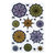 Martha Stewart Crafts - Halloween Collection - Stickers - Lace Spiderweb