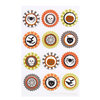 Martha Stewart Crafts - Halloween Collection - Layered Stickers with Foil and Glitter Accents - Carnival Round Icon
