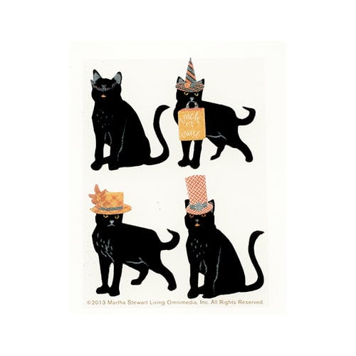 Martha Stewart Crafts - Animal Masquerade Collection - Halloween - 3 Dimensional Stickers with Glitter Accents