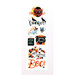 Martha Stewart Crafts - Animal Masquerade Collection - Halloween - Layered Stickers with Glitter Accents- Phrases
