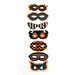 Martha Stewart Crafts - Animal Masquerade Collection - Halloween - 3 Dimensional Stickers with Glitter Accents - Masks