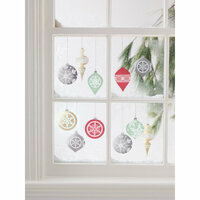 Martha Stewart Crafts - Snowflace Collection - Christmas - Mirror Clings - Ornaments
