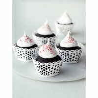 Martha Stewart Crafts - Snowflace Collection - Christmas - Die Cut Cupcake Treat Wrappers