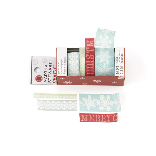 Martha Stewart Crafts - Snowflace Collection - Christmas - Paper Tape