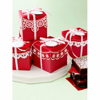 Martha Stewart Crafts - Snowflace Collection - Christmas - Present Treat Boxes
