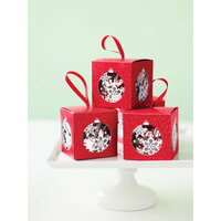 Martha Stewart Crafts - Snowflace Collection - Christmas - Ornament Treat Boxes