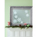 Martha Stewart Crafts - Snowflace Collection - Christmas - Glittered Mirror Clings