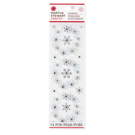 Martha Stewart Crafts - Snowflace Collection - Christmas - Layered Stickers - Wreath