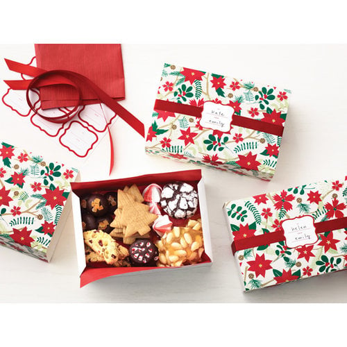 Martha Stewart Crafts - Woodland Collection - Christmas - Match Boxes - Poinsettia