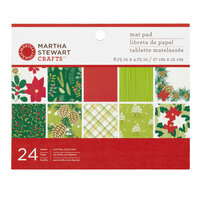 Martha Stewart Crafts - Woodland Collection - Christmas - Mat Paper Pad