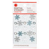 Martha Stewart Crafts - Snowflace Collection - Christmas - Metal Brads