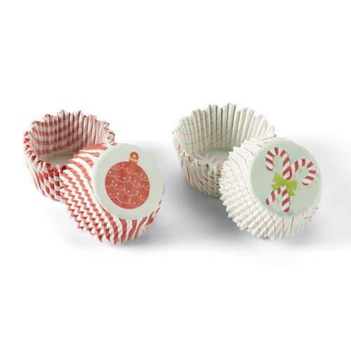 Martha Stewart Crafts - Cottage Christmas Collection -Mini Cupcake Treat Wrappers